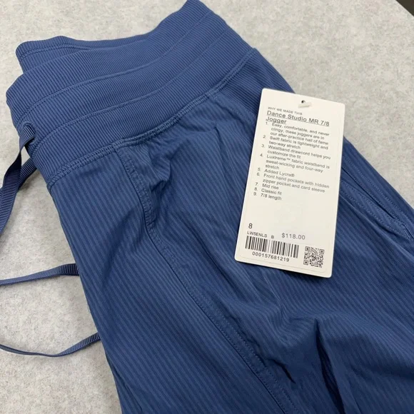 Lululemon dusty blue brand new swift joggers - Picture 4 of 6